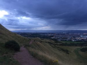View from Arthur's Seat at dusk